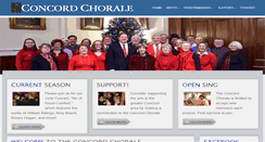 Desktop Screenshot of concordchorale.org